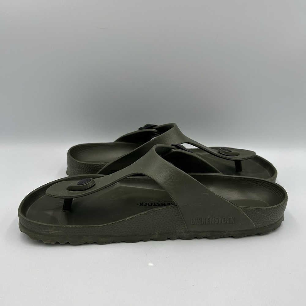Birkenstock Gizeh Birko- Flor EVA Women's Thong Sandals Khaki Size 38 US 7 - Picture 6 of 8